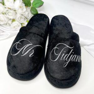 Chaussons personnalisés - noires