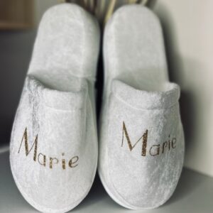 Chaussons personnalisés - blanc