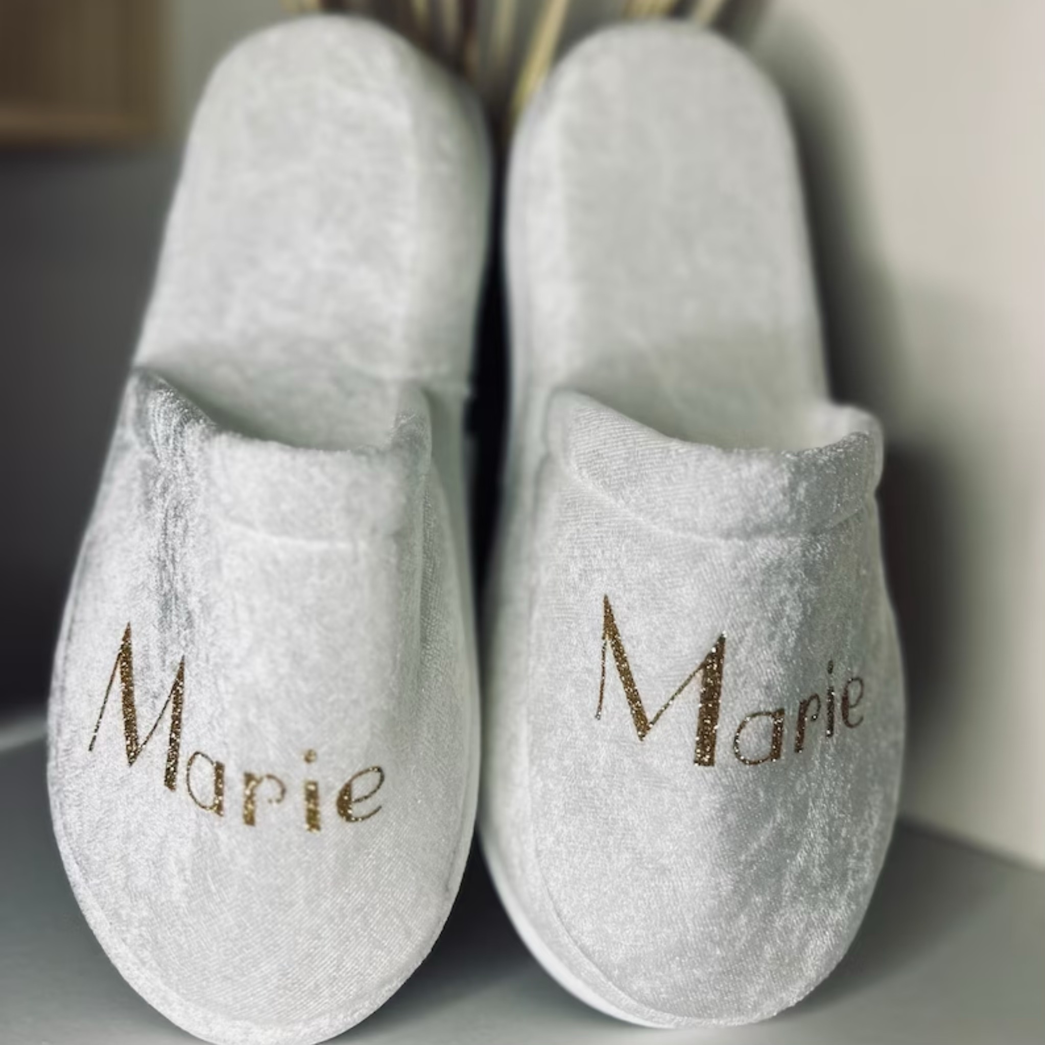 Chaussons personnalisés - blanc