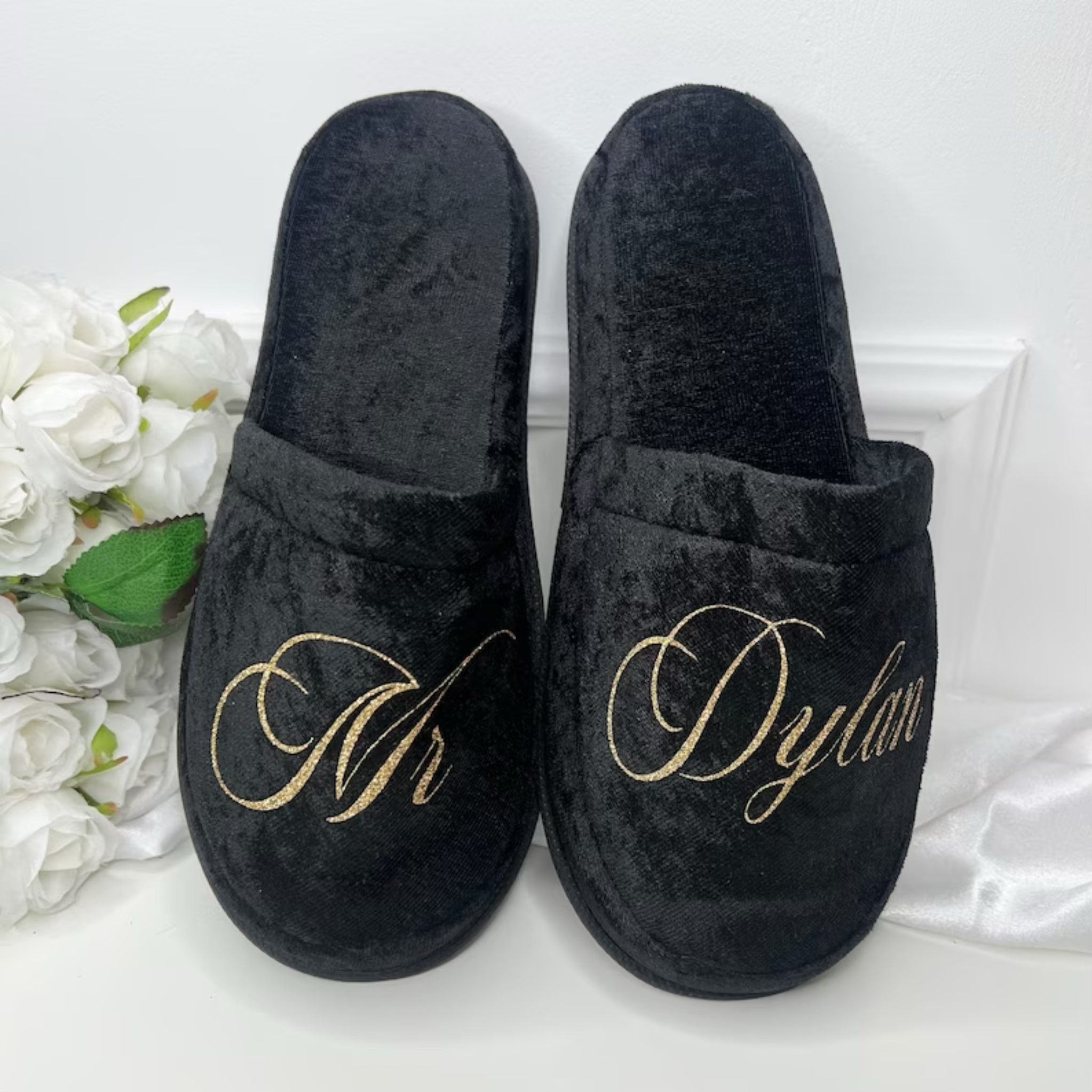 Chaussons personnalisés - noires – Image 2